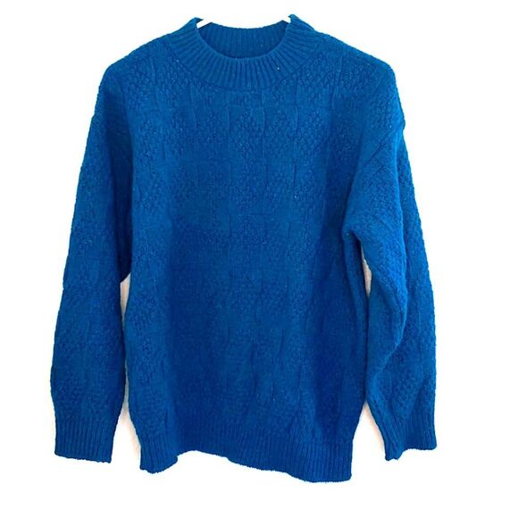 Alps  Turquoise Green Mock Neck Sweater size Med - Picture 1 of 6